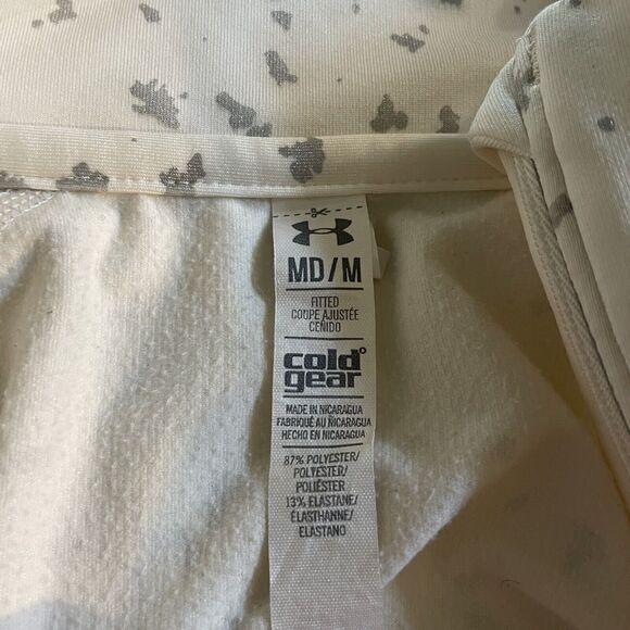 Under Armour UA Top 1/2 Zip Cold Gear Pullover Fitted Athletic Womens Medium - Picture 3 of 6